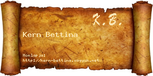 Kern Bettina névjegykártya